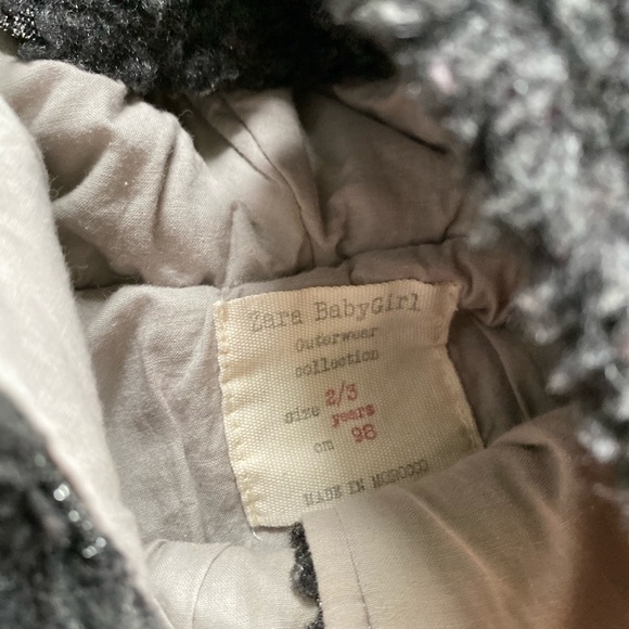 ZARA BABY GIRL STAR JACKET WITH HOOD - Picture 3 of 6